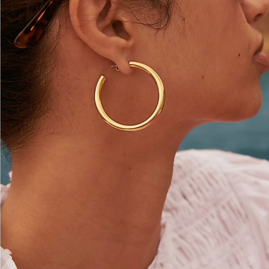 Nwt Jcrew Gold Hoop Earrings 25$